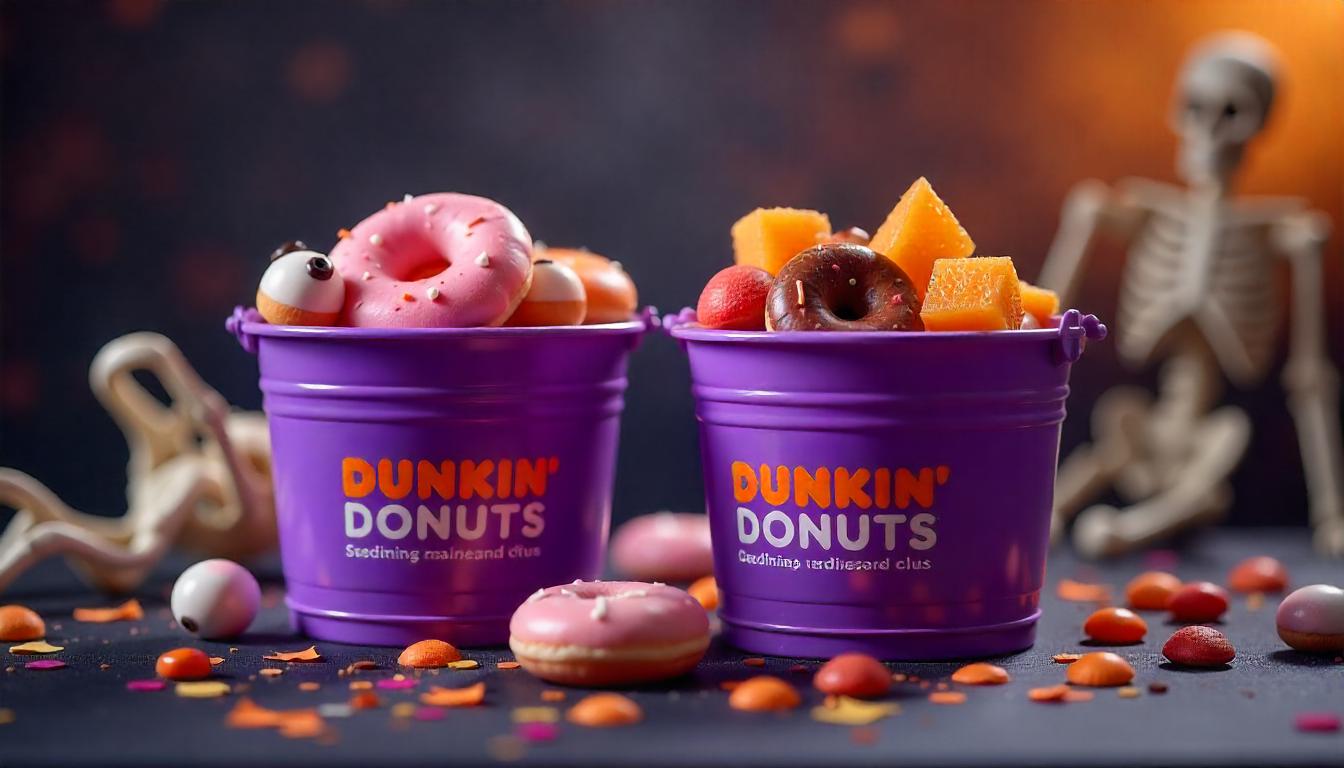 dunkin donuts halloween munchkins bucket